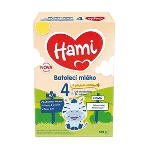HAMI 4 Batolecí mléko s příchutí vanilky od ukončeného 24.měsíce 600 g obraz