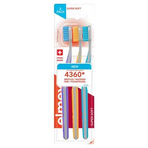 ELMEX Super Soft Zubní kartáček měkký multipack 3 kusy obraz