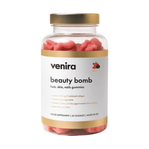 VENIRA Beauty bomb hair, skin, nails gummies lesní plody 60 kusů obraz