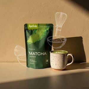 APOTHEKE Organic matcha BIO 80 g obraz