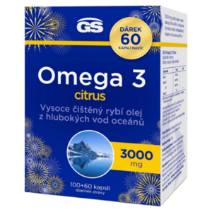 GS Omega 3 citrus 100+60 kapslí NAVÍC obraz