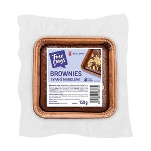 FREE DAYS Bezlepkové brownies sypaný mandlemi 150 g obraz