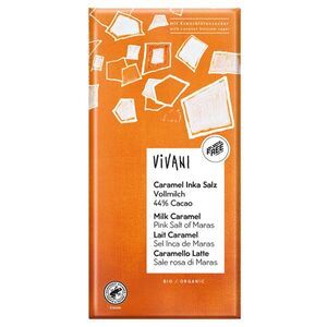 VIVANI Mléčná čokoláda s karamelem a solí BIO 80 g obraz