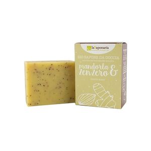 LA SAPONARIA Tuhé olivové mýdlo peelingové BIO Mandle a zázvor 100 g obraz