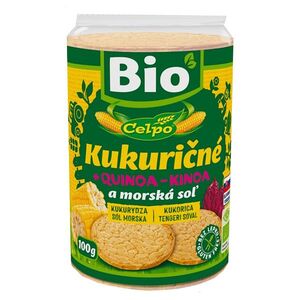CELPO Kukuřičné chlebíčky s quinoou a mořskou solí BIO 100 g obraz
