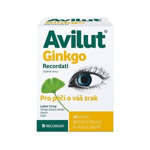 AVILUT Ginkgo Recordati 90 kapslí obraz