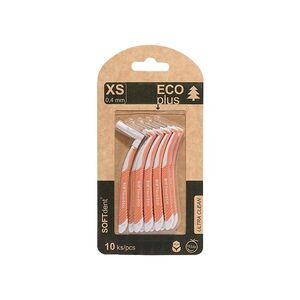 SOFTDENT ECO Mezizubní kartáček zahnutý 0, 4 mm 10 ks obraz