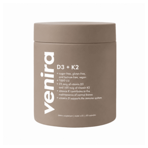 VENIRA vitamin D3 + K2 80 kapslí obraz