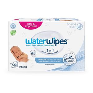WATERWIPES Ubrousky vlhčené Newborn&Baby 3in1 720 kusů obraz