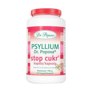 DR. POPOV Psyllium Stop cukr 120 kapslí obraz