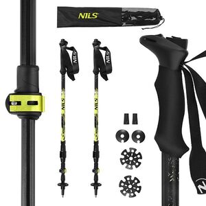 NILS Automatické trekingové hole TK8608 žluto-černé obraz