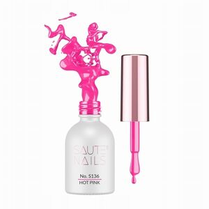 Saute Nails gel lak S136 Hot Pink 8 ml obraz