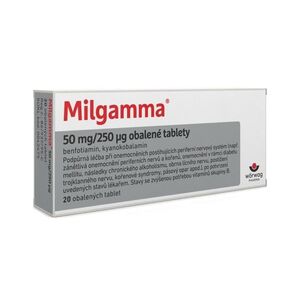 Milgamma 50 mg/250 μg 20 obalených tablet obraz