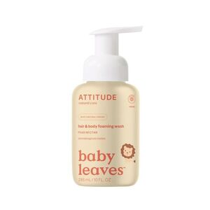 ATTITUDE Baby Leaves Pěnivé mýdlo a šampon 2v1 hruška 295 ml obraz