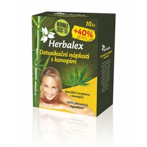Herbalex Detoxikační náplast s konopím 10 ks + 40 % zdarma obraz