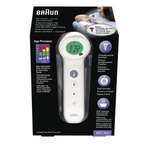 Braun BNT400 bezkontaktní teploměr bílý obraz