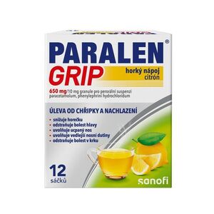 Paralen Grip Horký nápoj citrón 12 sáčků obraz