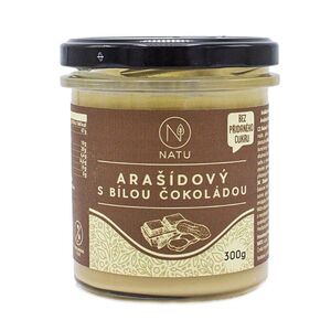 NATU Arašídový krém s bílou čokoládou bez cukru 300 g obraz