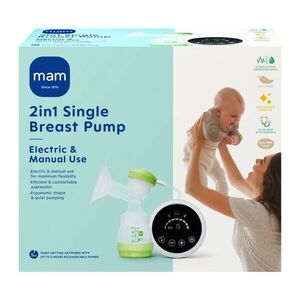 MAM 2v1 Odsávačka mateřského mléka elektrická a manuální obraz