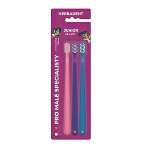 Herbadent Original Junior Tripplepack zubní kartáček 3 ks obraz
