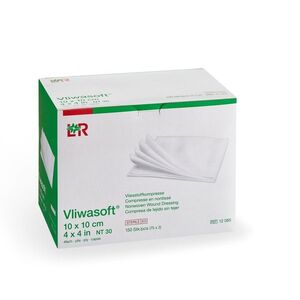 Vliwasoft Komprese z netkané textilie sterilní 10 x 10 cm 150 ks obraz