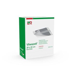 Vliwazell Komprese s vysokou absorpční schopností sterilní 20 x 20 cm 30 ks obraz
