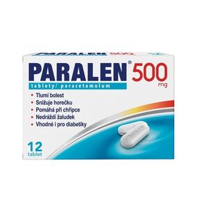 Paralen 500 mg 12 tablet obraz
