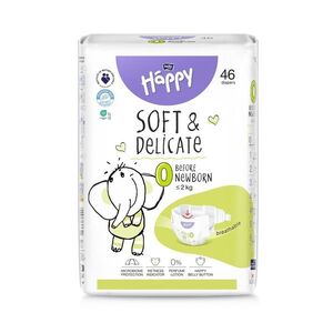 Bella Baby Happy Soft&Delicate 0 Before Newborn 2 kg dětské pleny 46 ks obraz
