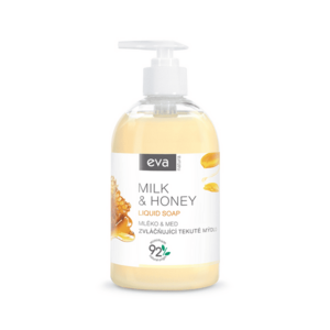 Eva Natura Zvláčňující tekuté mýdlo Mléko & Med 500 ml obraz