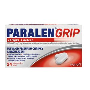 Paralen Grip Chřipka a bolest 24 tablet obraz