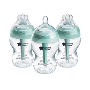 Tommee Tippee Advanced Anti-Colic Samosterilizační kojenecká lahev Pomalý průtok 0m+ 260 ml 3 ks obraz