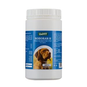 UniVIT Roboran H na srst barevných psů 400 g obraz