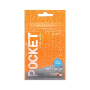 TENGA Jednorázový masturbátor Pocket (7 cm), oranžový obraz