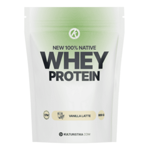Kulturistika.com New 100% Whey Protein 800g - vanilkové latté obraz