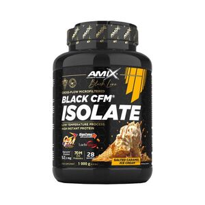 Amix Nutrition Black CFM Isolate 1000g salted caramel ice cream obraz
