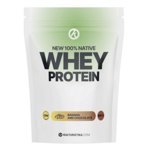 Kulturistika.com New 100% Whey Protein 800g - banán v čokoládě obraz
