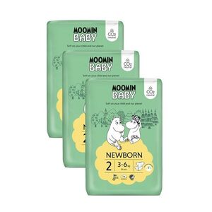 Moomin Baby 2 Newborn 3–6 kg měsíční balení eko plen 168 ks obraz