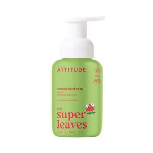 ATTITUDE Super leaves Kids Dětské pěnivé mýdlo na ruce s vůní melounu a kokosu 295 ml obraz