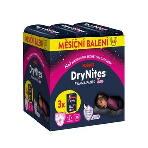 HUGGIES DryNites Natahovací kalhotky pro dívky 13+ let 48–60 kg JUMBO 3x11 ks obraz