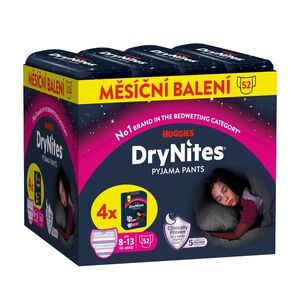 HUGGIES DryNites Natahovací kalhotky pro dívky 8–13 let 30–48 kg JUMBO 4x13 ks obraz