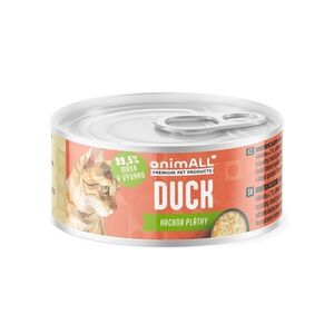 animALL Kachna plátky konzerva pro kočky 80 g obraz