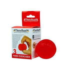 Thera-Band Hand Exerciser - posilovač rukou gelová kulička červená - měkká obraz