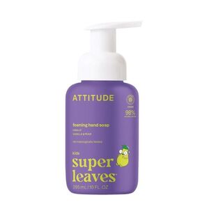ATTITUDE Super leaves Kids Dětské pěnivé mýdlo na ruce s vůní vanilky a hrušky 295 ml obraz