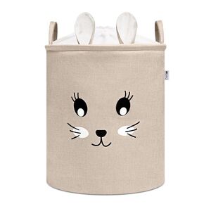 SIPO Koš na hračky XL se šňůrkou, skládací bavlněný / 63 l, Rabbit obraz