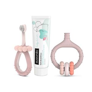 Suavinex Sada na ústní hygienu 3 ks růžová obraz