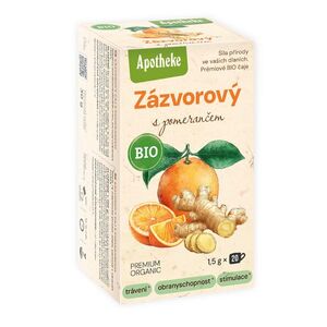 Apotheke BIO Zázvorový s pomerančem porcovaný čaj 20x1, 5 g obraz