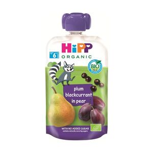 Hipp BIO Kapsička hruška-černý rybíz-švestka 100 g obraz