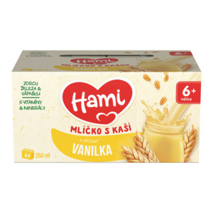 Hami Mlíčko s kaší s příchutí vanilky 4x250 ml obraz