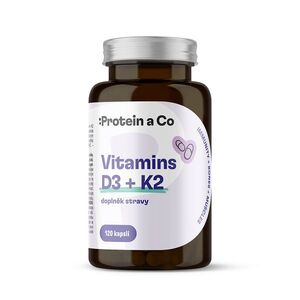 Protein a Co Vitamin D3 + K2 120 kapslí obraz