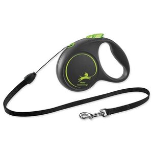 Flexi Vodítko Black Design lanko S zelené 5m obraz